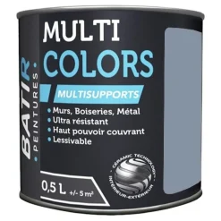 Peintures Multi Colors BÂTIR Satin Soyeux Bleu orage