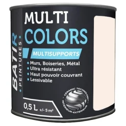 Peintures Multi Colors BÂTIR Satin Soyeux Rose lactée
