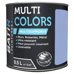 Peintures Multi Colors BÂTIR Satin Soyeux Bleu lavande
