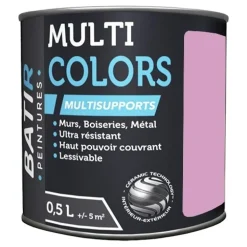 Peintures Multi Colors BÂTIR Satin Soyeux Rose camélia
