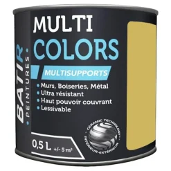 Peintures Multi Colors BÂTIR Vert Chartreuse Satin Soyeux