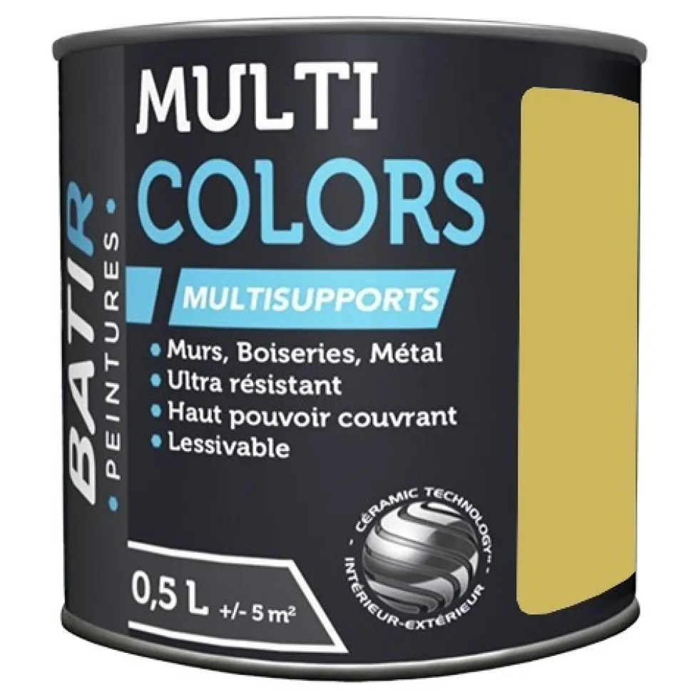 Peintures Multi Colors BÂTIR Vert Chartreuse Satin Soyeux