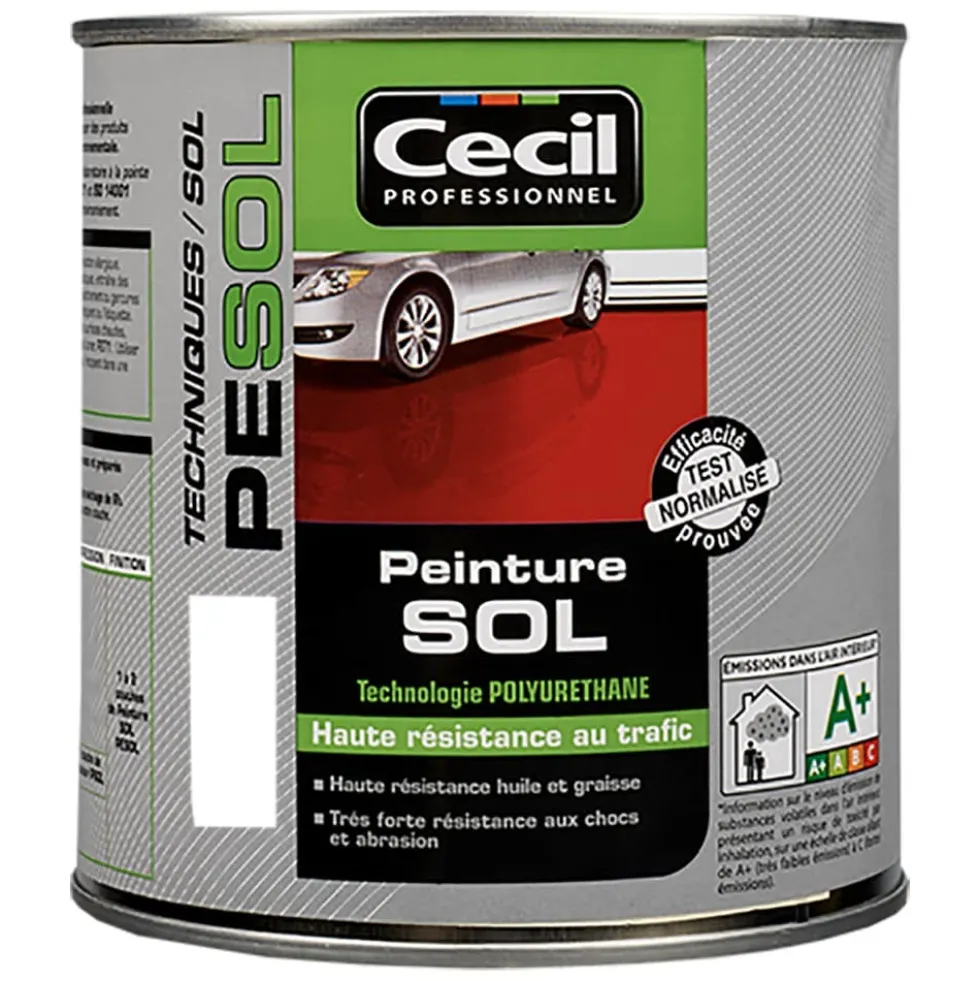 Peinture sol Cécil Professionnel PE SOL Blanc satin