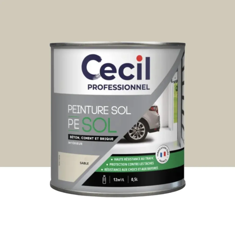 Peinture sol Glycéro Cécil Professionnel PE SOL Sable Satin