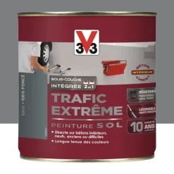 Peinture Sol Résine V33 Trafic Extrême Gris foncé