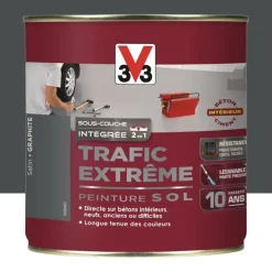 Peinture Sol Résine V33 Trafic Extrême Graphite