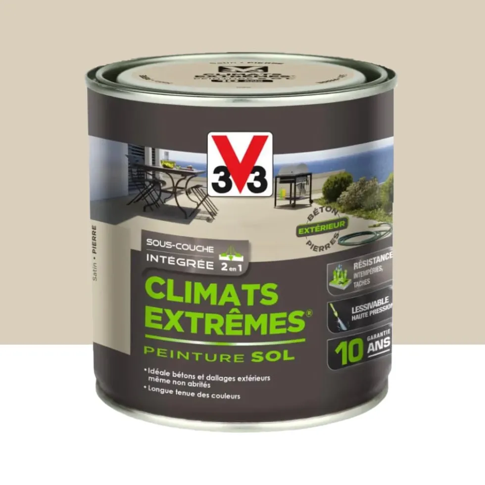 Peinture Sols V33 Climats Extrêmes Satin Pierre