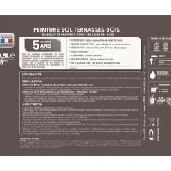 Peinture Sol V33 Terrasses Bois Sols Extérieurs Moka