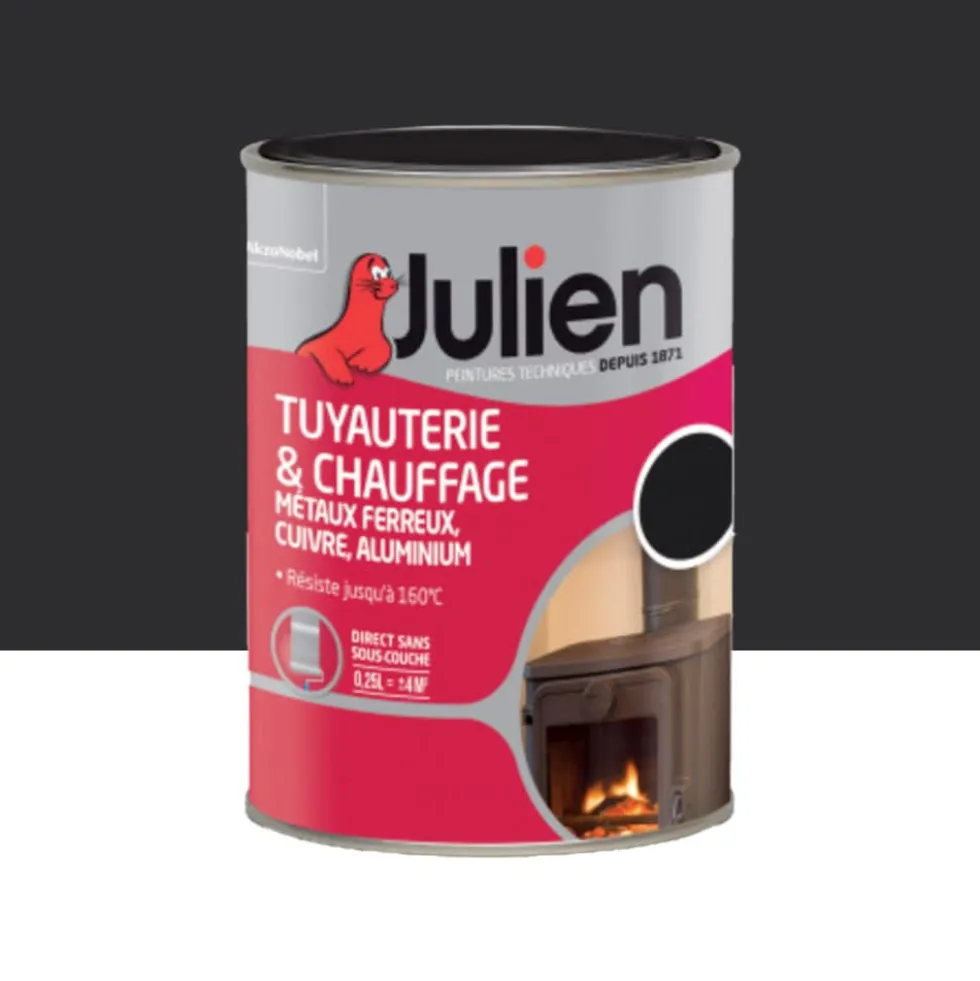 Peinture Tuyauterie & chauffage Julien Mat Noir