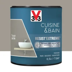 Peinture V33 Cuisine & Bain Resist'Extreme Satin Taupe