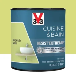 Peinture V33 Cuisine & Bain Resist'Extreme Satin Bergamote
