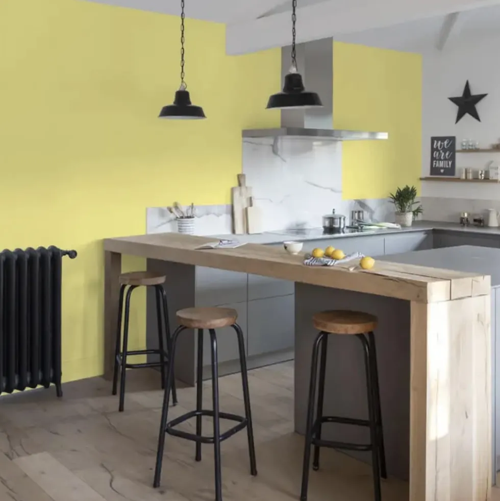 Peinture V33 Cuisine & Bain Resist'Extreme Satin Jaune Vichy