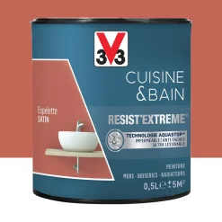 Peinture V33 Cuisine & Bain Resist'Extreme Satin Espelette