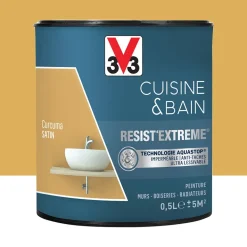 Peinture V33 Cuisine & Bain Resist'Extreme Satin Curcuma