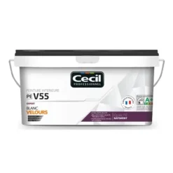 Peinture velours CÉCIL PE V55 Blanc