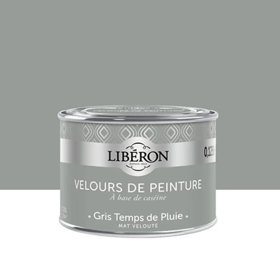 Peinture "Velours de peinture" LIBÉRON Mat velouté Gris temps de pluie