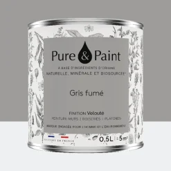 Peinture végétale Pure & Paint Gris fumé