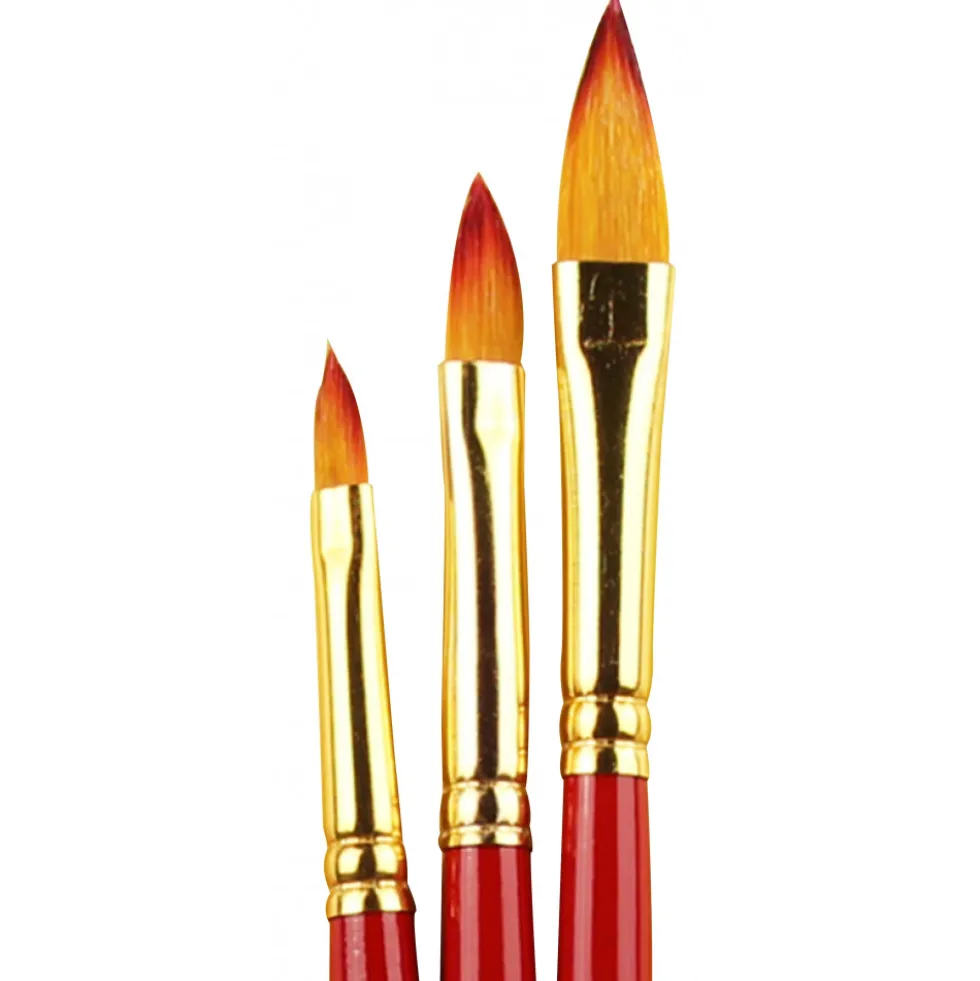Pochette de 3 pinceaux d'art AMT (PDPH)