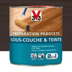Préparation parquets V33 Sous-couche & Teintes Wengé