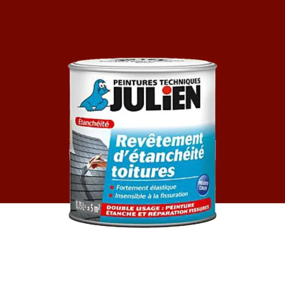 Revêtement d'étanchéité toitures JULIEN Rouge Brique