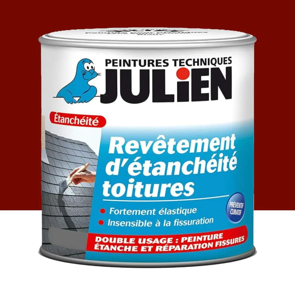 Revêtement d'étanchéité toitures JULIEN Rouge Brique