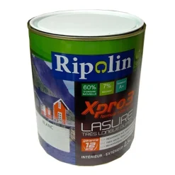 RIPOLIN Lasure XPro3 12ans Blanc satin