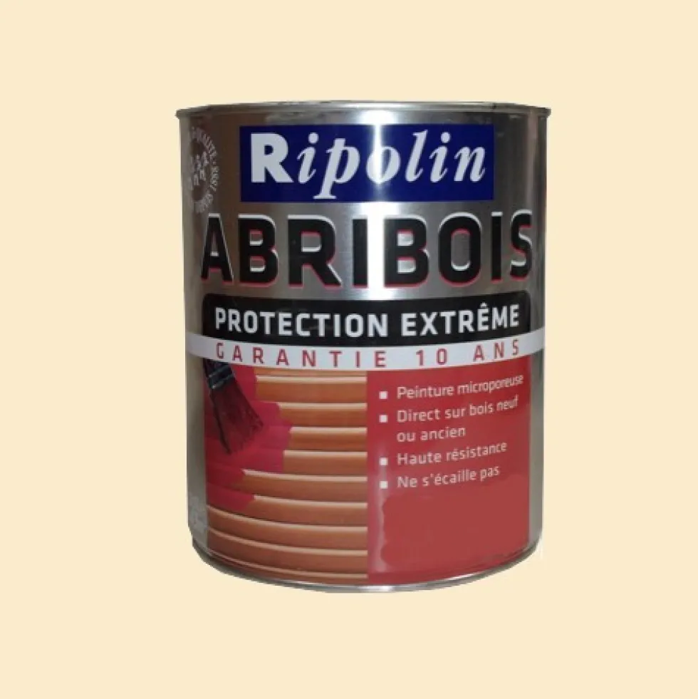 RIPOLIN Peinture Abribois Protection Extrême Blanc cassé Satin