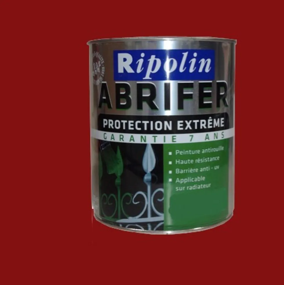 RIPOLIN Peinture Abrifer Protection Extrême Rouge Basque Brillant