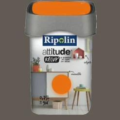 RIPOLIN Peinture Attitude Récup' Truffe satin 0,75L