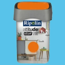 RIPOLIN Peinture Attitude Récup' Bleu seventies satin 0,75L