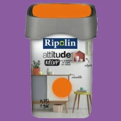 RIPOLIN Peinture Attitude Récup' Prune satin 0,75L