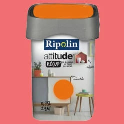 RIPOLIN Peinture Attitude Récup' Corail satin 0,75L