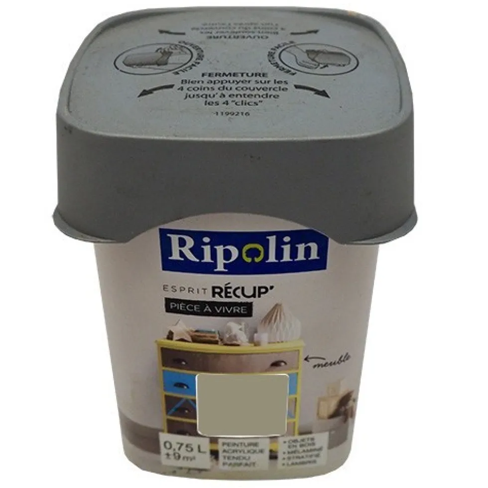 RIPOLIN Peinture Esprit Récup' Pièce à vivre Sépia