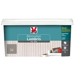 Rénovation Lambris (PVC-Bois) V33 Satin Taupe