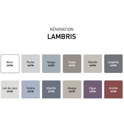 Rénovation Lambris (PVC-Bois) V33 Satin Griotte