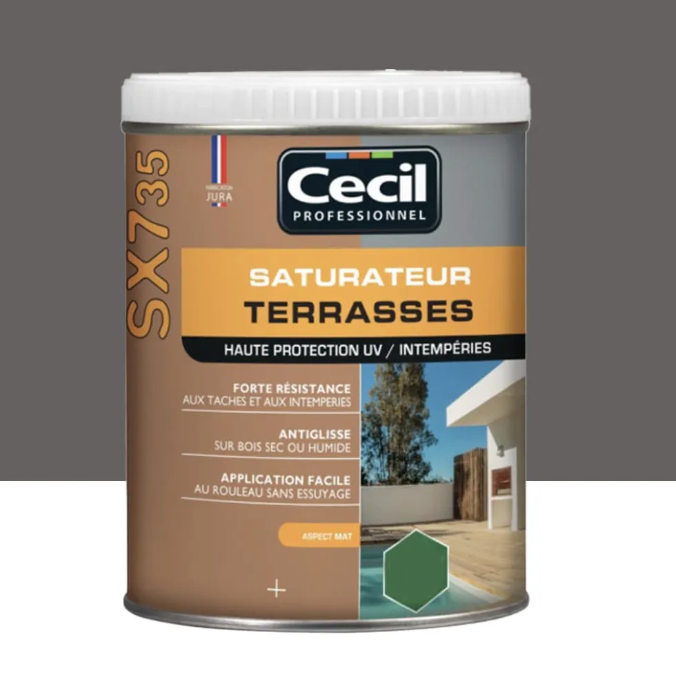 Saturateur Terrasses CECIL SX735 Cèdre gris