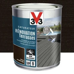 Saturateur V33 Rénovation terrasses Wengé