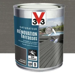 Saturateur V33 Rénovation terrasses Bois grisé