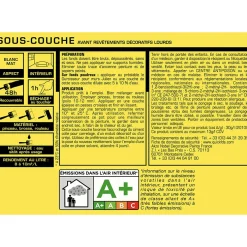 Sous Couche Avant revêtements décoratifs lourds JULIEN