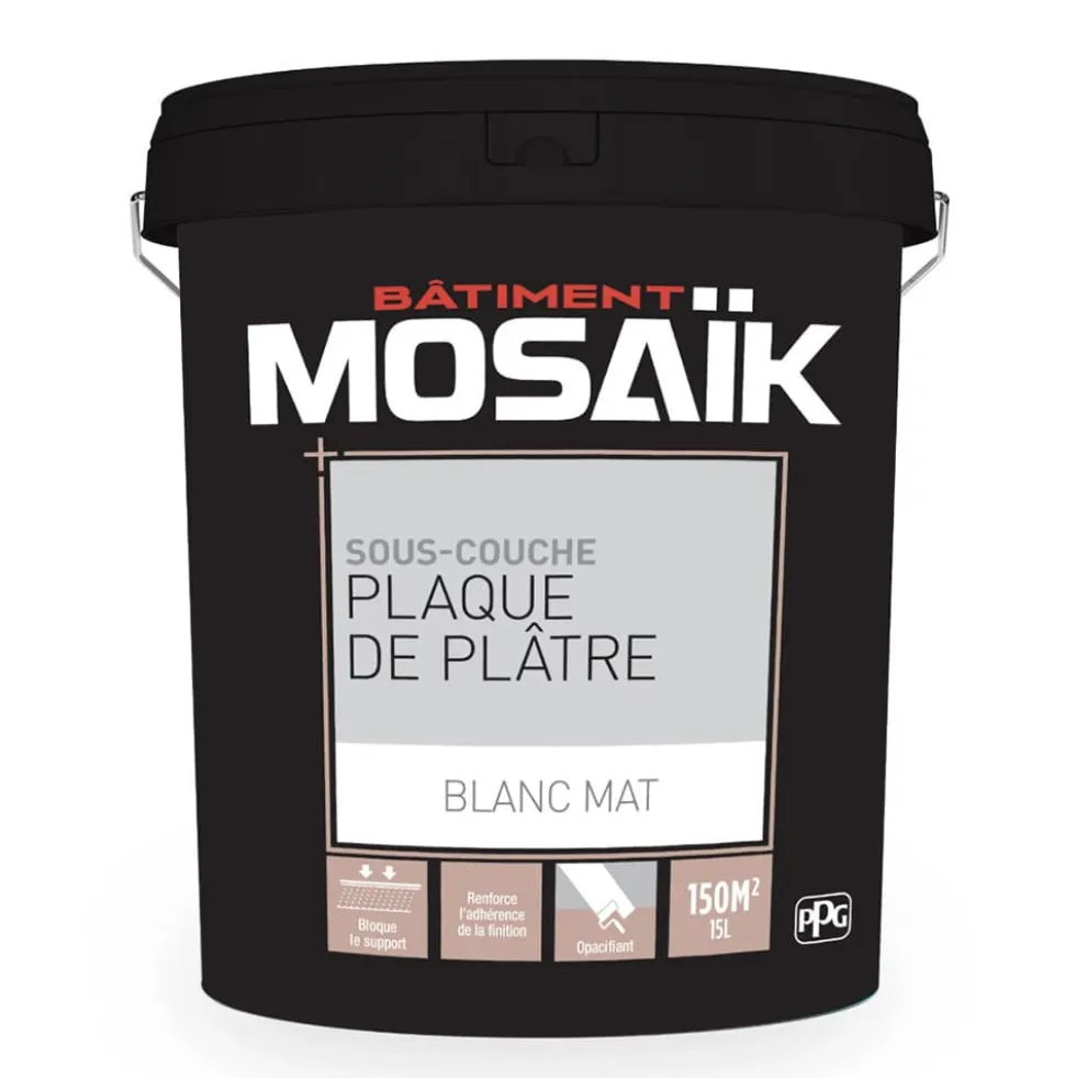Sous-couche MOSAÏK Plaque de plâtre 15L