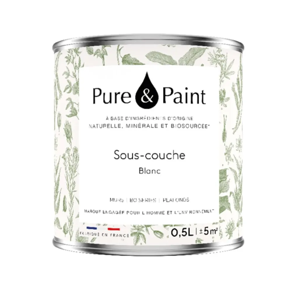 Sous-couche végétale Pure & Paint Blanc