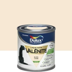 Testeur Laque Satin Dulux Valentine Valénite Blanc cassé