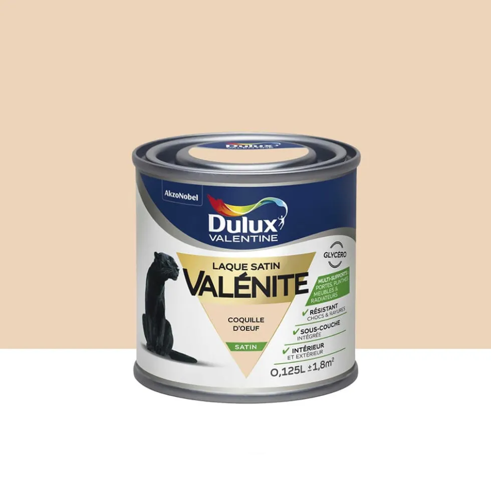 Testeur Laque Satin Dulux Valentine Valénite Coquille D'oeuf