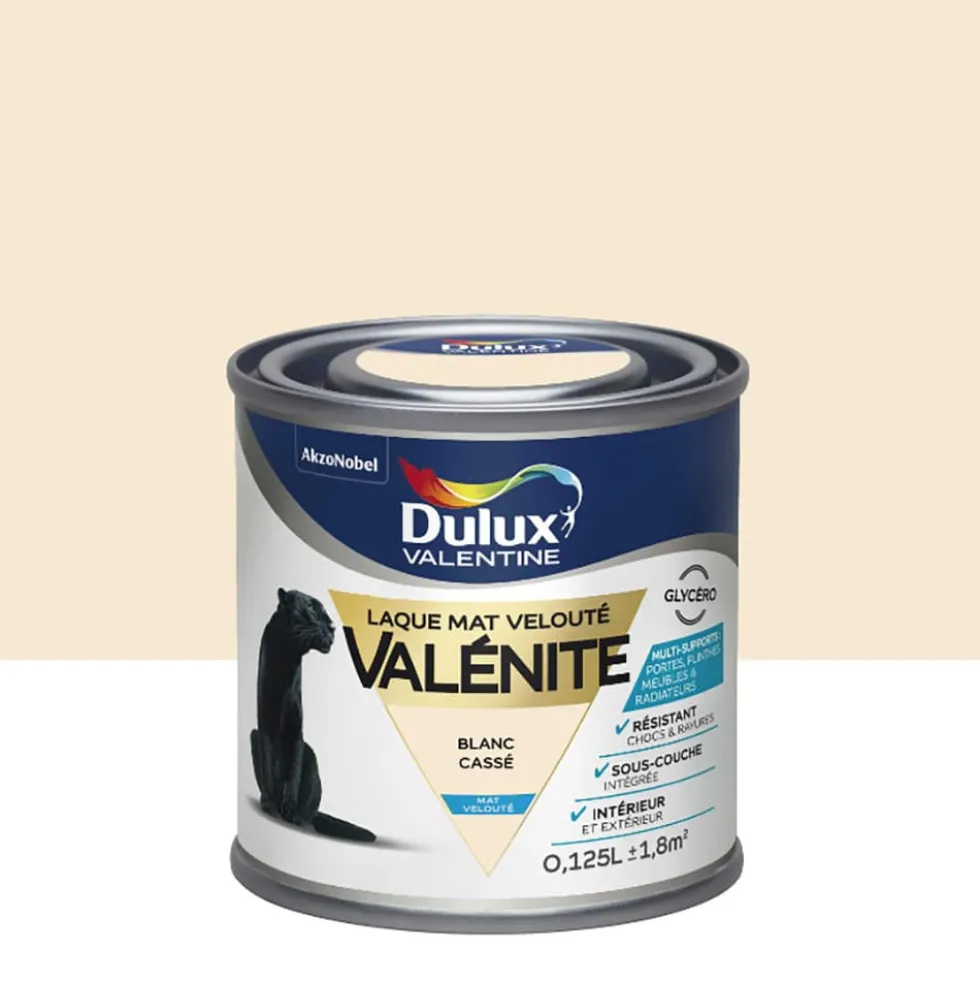 Testeur Mat Velouté Dulux Valentine Valénite Blanc Cassé