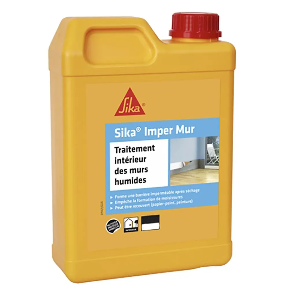 Traitement intérieur des murs humide SIKA Imper Mur