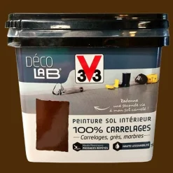 V33 Déco LAB Peinture Sol Intérieur 100% Carrelages Rouille