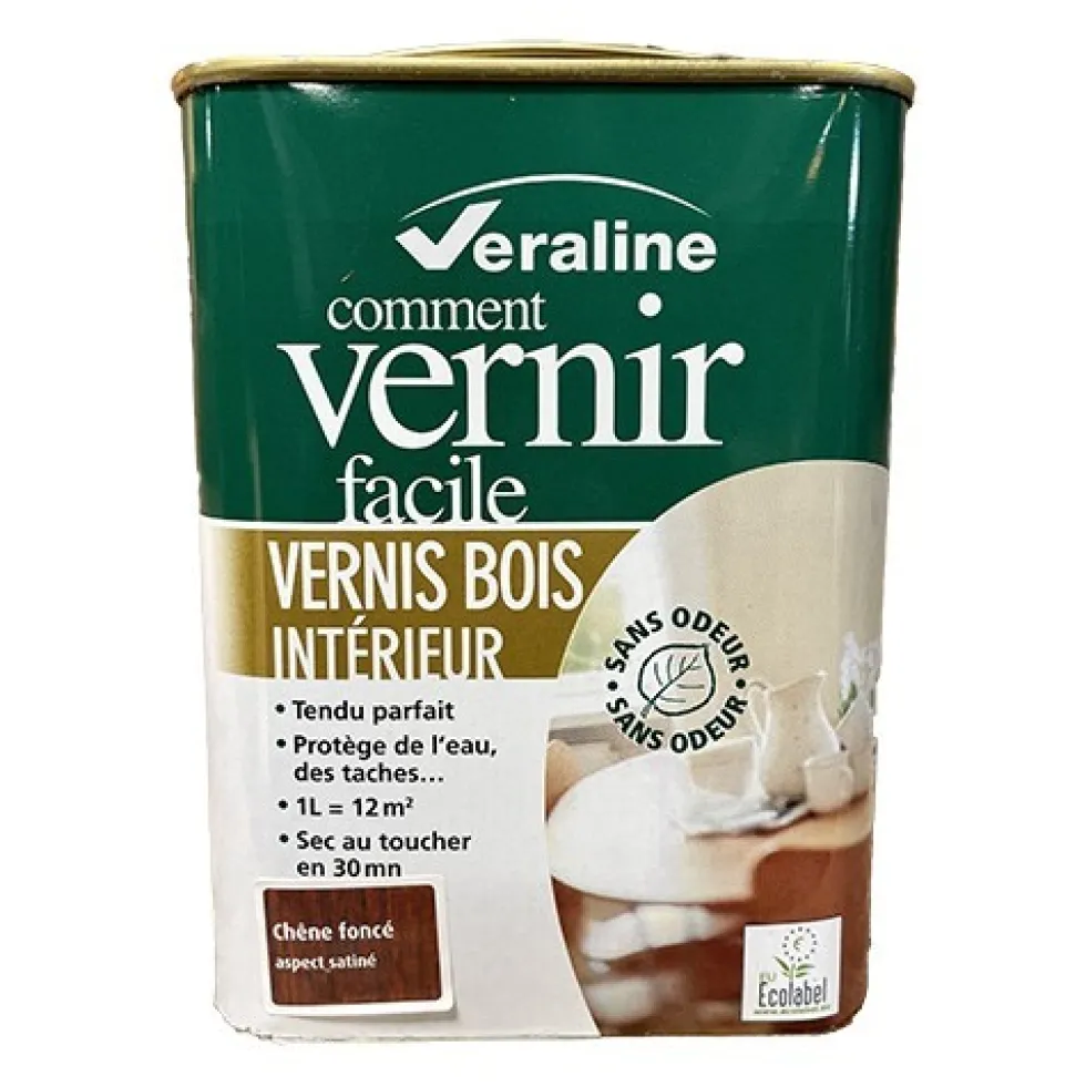 Vernis Bois Intérieur Véraline Chêne foncé satin