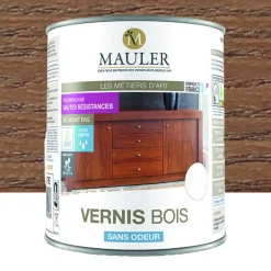Vernis bois sans odeur MAULER Chêne foncé satin