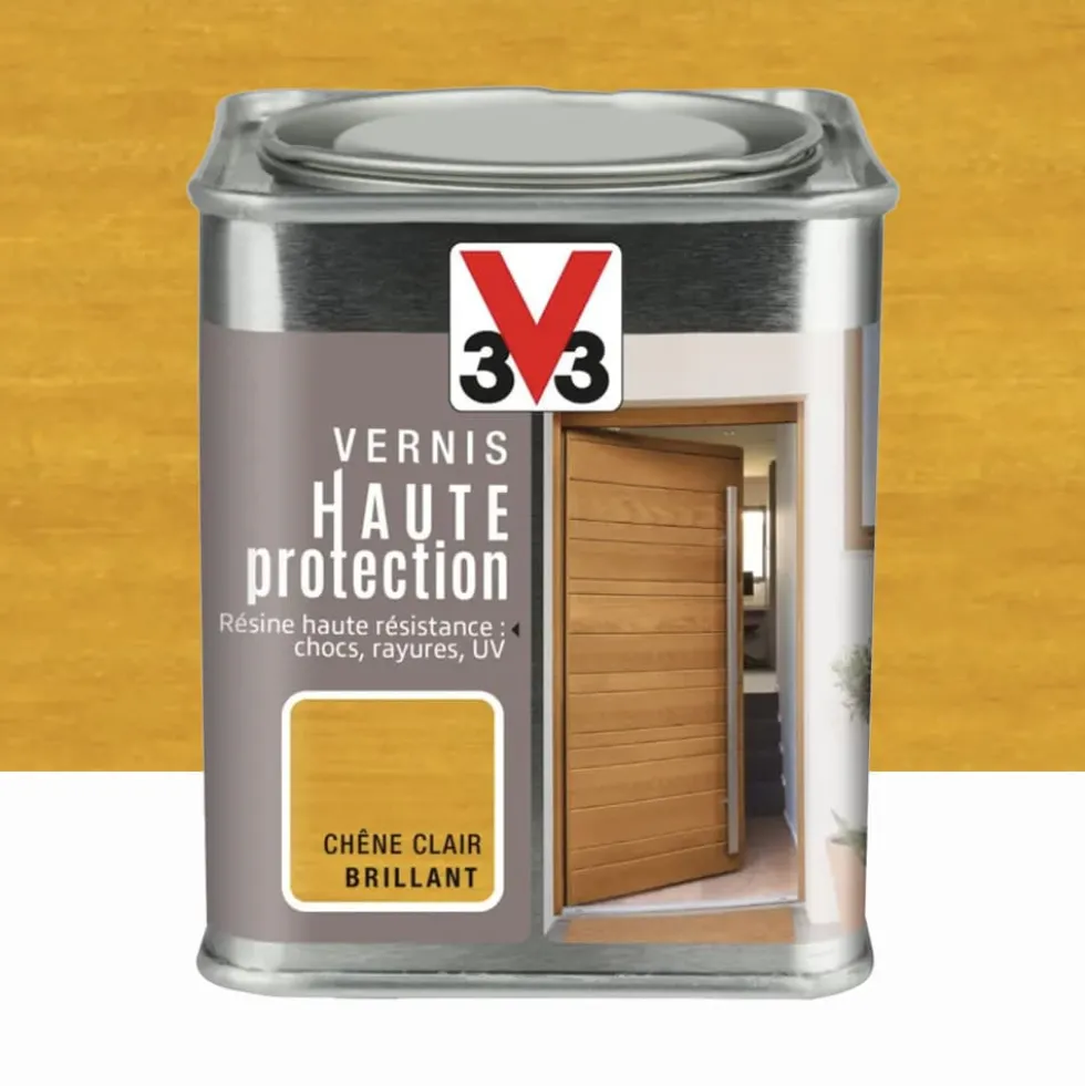 Vernis bois V33 Haute Protection Chêne clair brillant