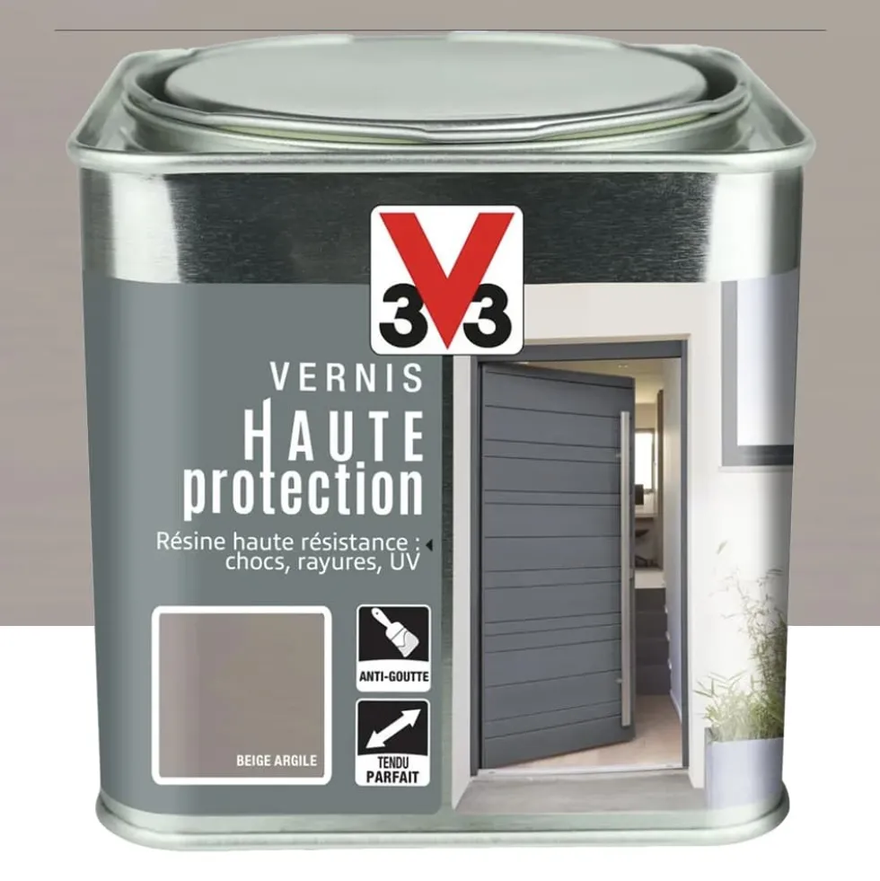 Vernis Haute protection V33 Beige argile Brillant